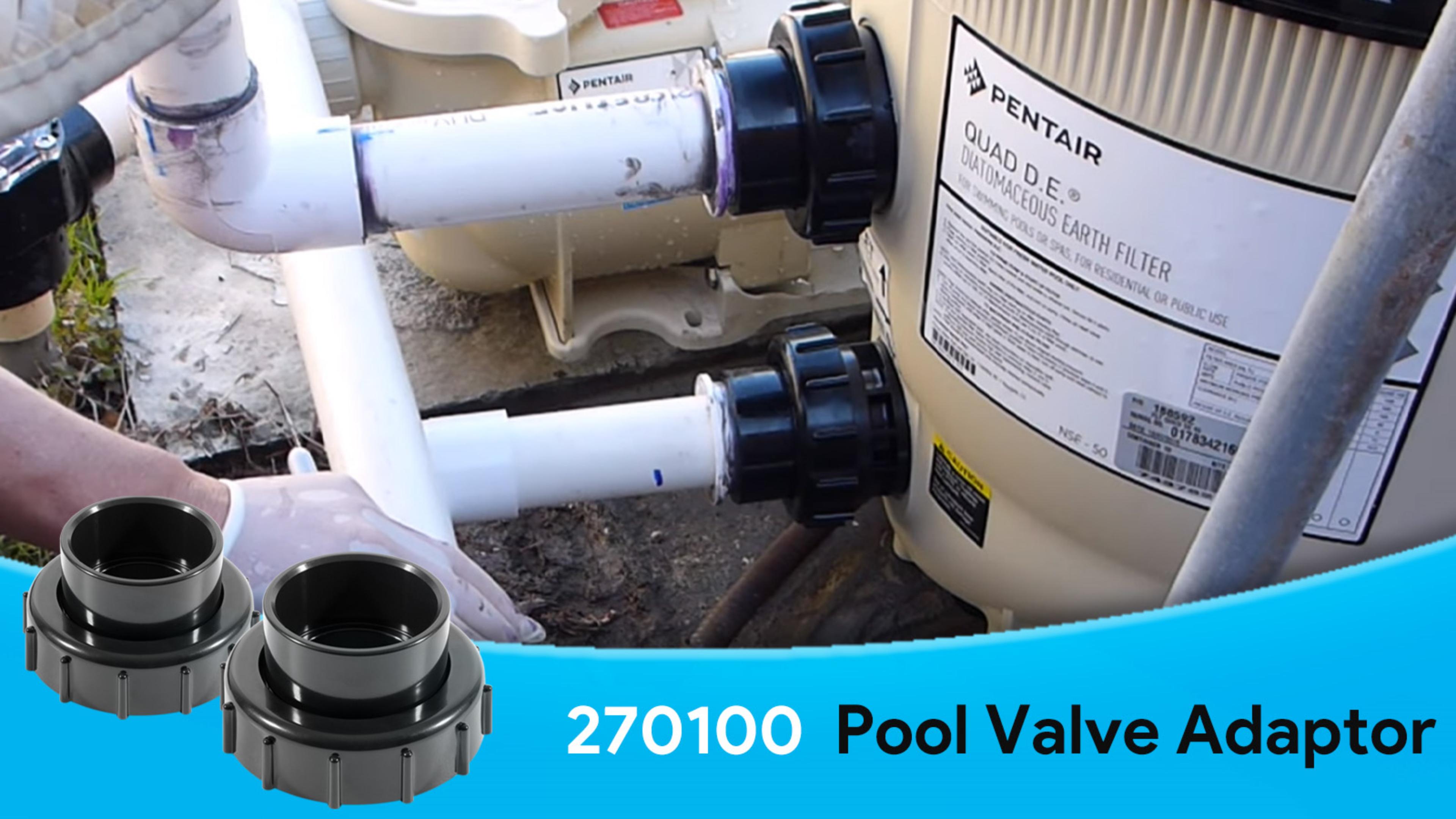 Amazon.com: 2 Pack 270100 Black Pool Valve Adaptor